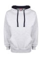 Heren Hoodie Contrast FDM FH002 Sport Grey-Navy